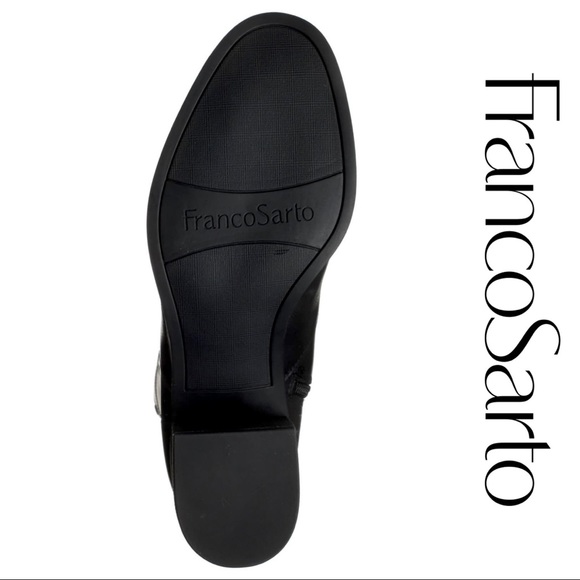 NWT Franco Sarto Block Heel Leather Boot - Picture 4 of 11